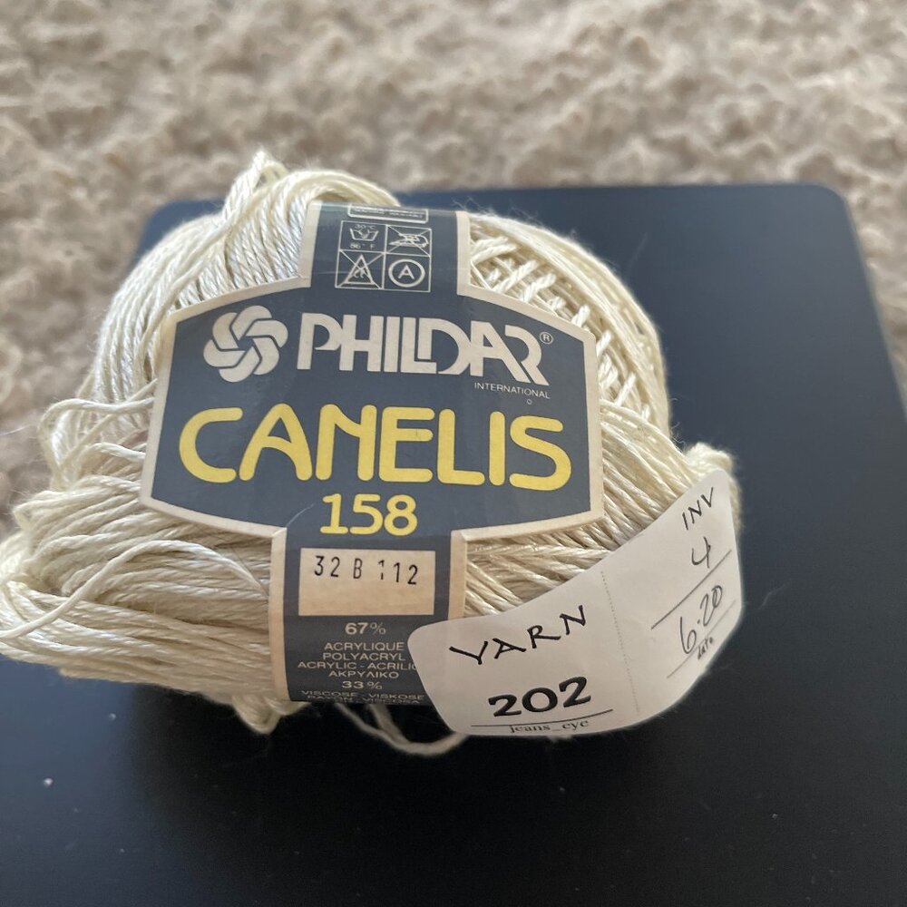YARN 202 PHILDAR CANELIS 158. 50G. 67% ACRYLIC 33% VISCOSE 128YDS